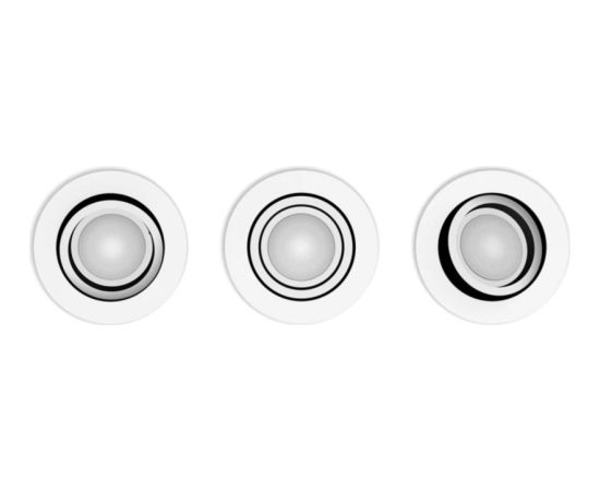 Philips Hue White Ambiance Adore Bathroom recessed and inset downlight (pack of 3) (silver) Декоративное освещение 