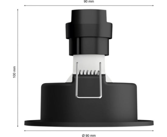 Philips Hue White Ambiance Adore Bathroom recessed and inset downlight (pack of 3) (silver) Декоративное освещение 