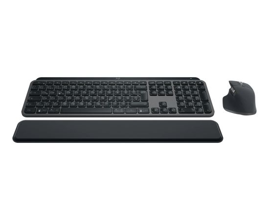 Logitech MX Keys S Combo (graphite, DE layout, scissor mechanism, Logi Bolt, Bluetooth, compatible with PC/Mac/iPad/Android) Klaviatūras
