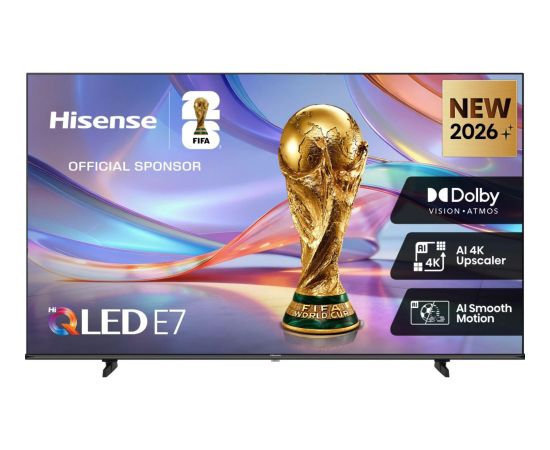 Hisense 58E7S Hi-QLED TV (146 cm (58 inches), black, UltraHD/4K, triple tuner) Телевизоры