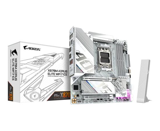 GigaByte X870M AORUS ELITE WIFI7 ICE (white) Материнские платы