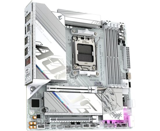 GigaByte X870M AORUS ELITE WIFI7 ICE (white) Материнские платы