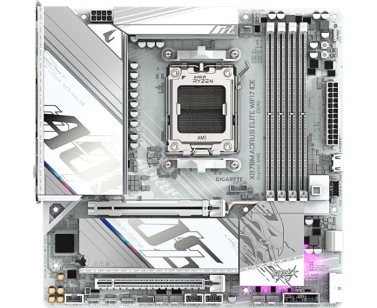 GigaByte X870M AORUS ELITE WIFI7 ICE (white) Материнские платы