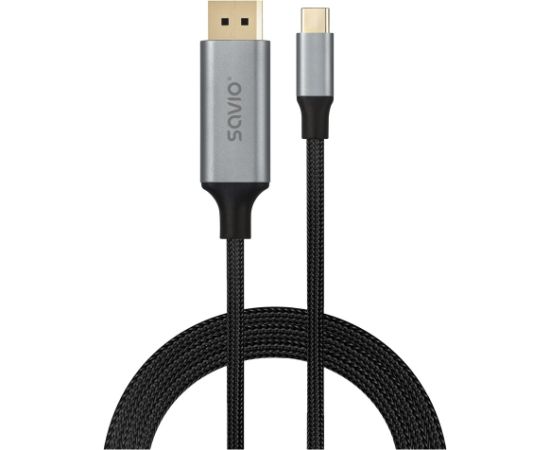 Savio CL-208 USB cable USB 3.2 Gen 1 (3.1 Gen 1) 2 m USB C Black, Grey Дата USB-кабели