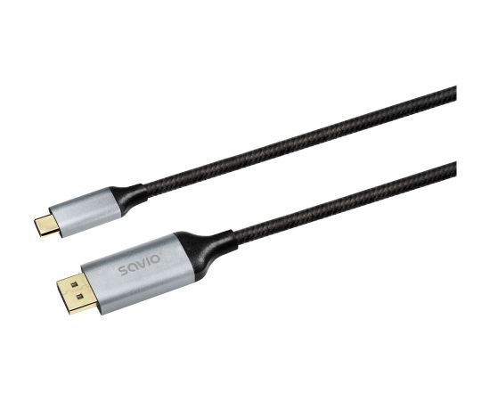 Savio CL-208 USB cable USB 3.2 Gen 1 (3.1 Gen 1) 2 m USB C Black, Grey Дата USB-кабели