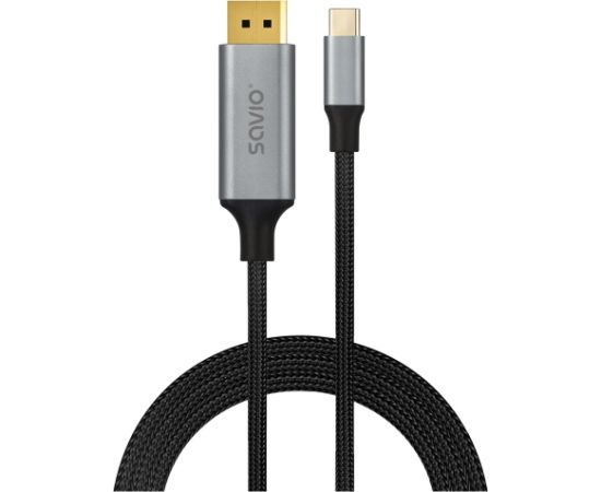 Savio CL-208 USB cable USB 3.2 Gen 1 (3.1 Gen 1) 2 m USB C Black, Grey Дата USB-кабели