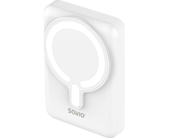 Savio BA-13 power bank 10000 mAh Wireless charging White Power-банки