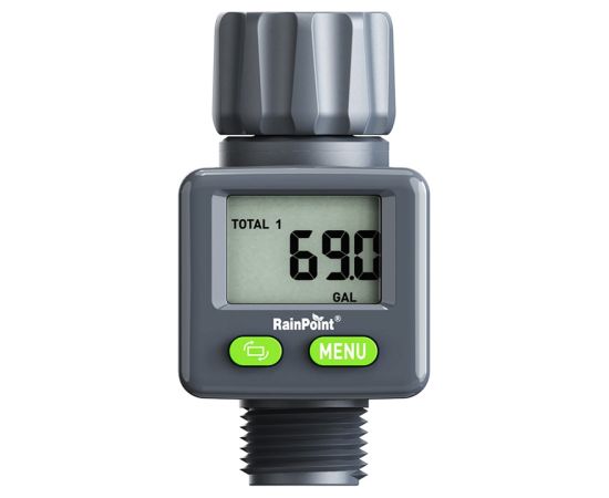 RainPoint digital water flow meter Jaunumi -Dārzam
