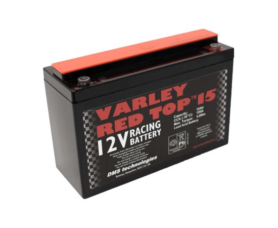 VARLEY RED 15 AKUMULATORS 15Ah 5.5kg 200x78x134 RACING BATTERY Akumulatori