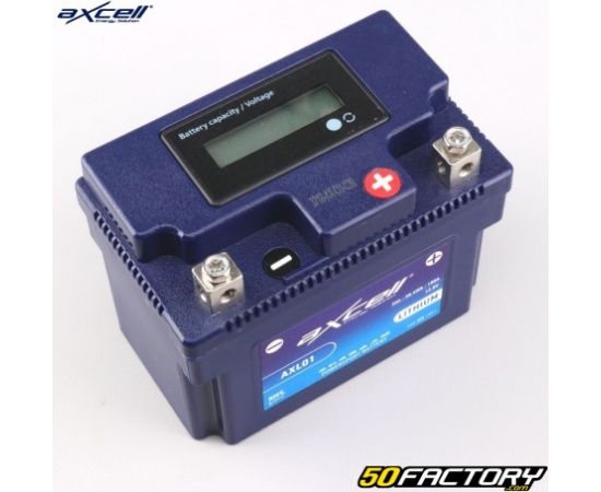 12.8V 180A Axcell LITHIUM litija moto akumulators 107x56x86mm Akumulatori