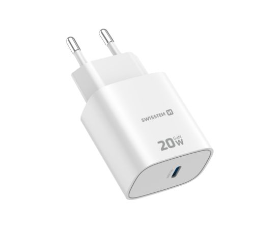 Swissten Edge Сетевое зарядное устройство USB-C GaN 20W White Зарядные устройства