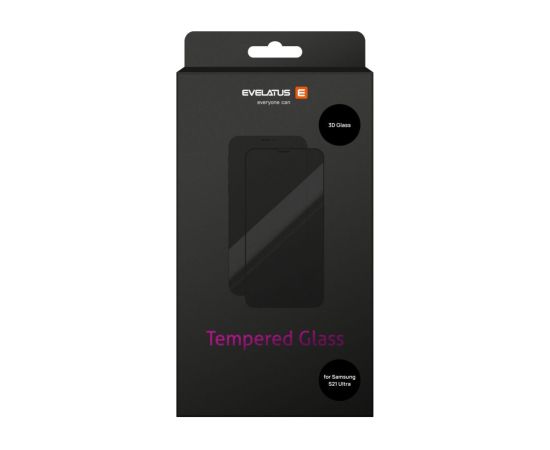 Evelatus Samsung  Samsung Galaxy S21 Ultra 2.5D Full Cover Japan Glue Glass Anti-Static Ekrānu aizsardzība