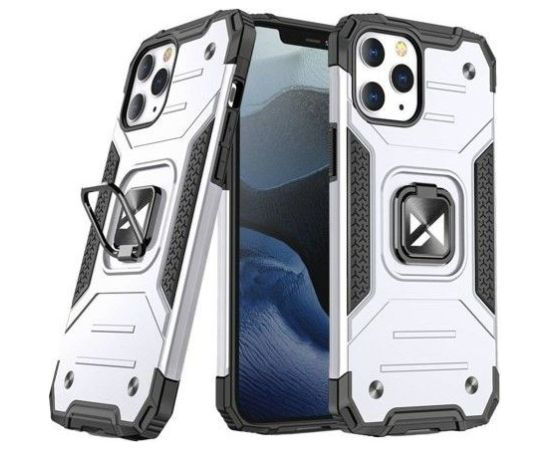 Wozinsky Apple  iPhone 13 Pro Ring Armor Case Kickstand Tough Rugged Silver Чехлы - альтернативные