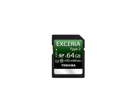 Toshiba Universal  SDHC Class 10 (UHS) Exceria Type2 64Gb Карты памяти