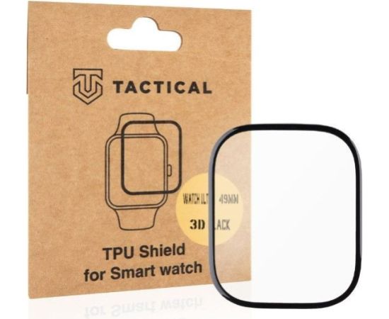 Tactical   Watch Ultra 49mm TPU Shield 3D Film Black Smart-Watch aksesuāri