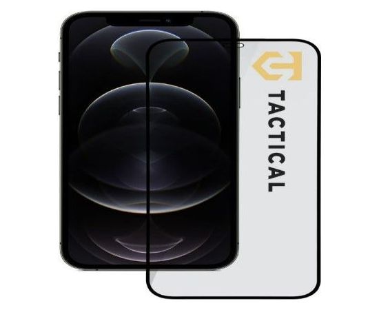 Tactical Apple  iPhone 12 Pro Max Glass 2.5D Full Glue Black Защитная пленка для экрана