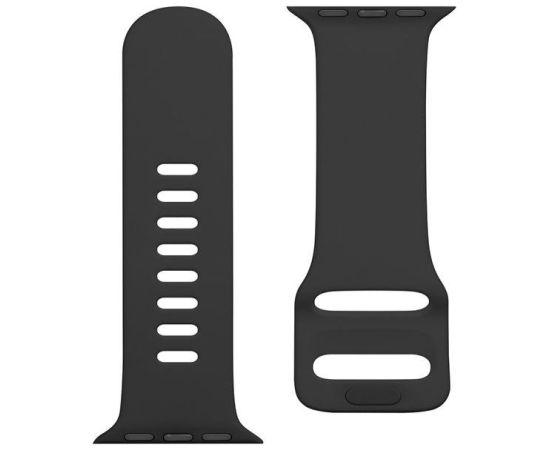 Tactical Apple  Watch 38/40/41mm Silicone Strap with Buckle Black Smart pūlksteņu aksesuāri