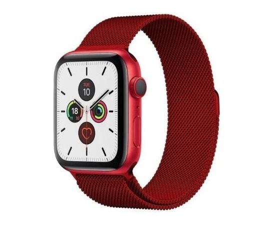 iLike   Magnetic Strap Watch 7 45mm Magnetic Wristband Bracelet Bangle Red Smart pūlksteņu aksesuāri