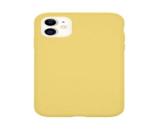 Tactical Apple  iPhone 11 Velvet Smoothie Cover Yellow Neoriģinālie Maciņi