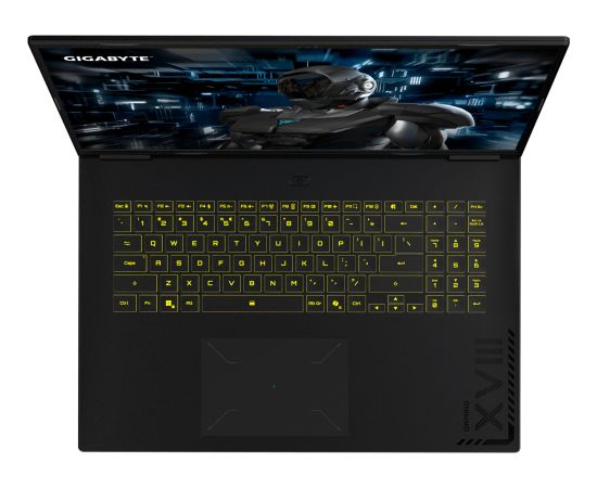 GigaByte GAMING A18 PRO DYJ (black, Intel Core? 7 240H, NVIDIA GeForce RTX 5080, 32 GB DDR5, 1 TB (1 TB SSD), Windows 11 Home) - German - DE Layout Portatīvie datori