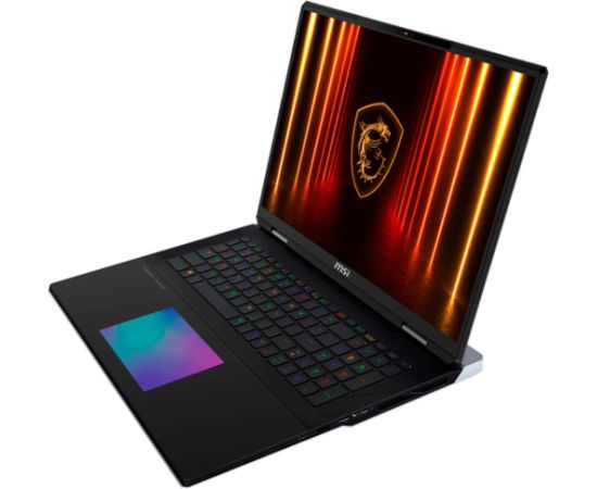 MSI Titan 18 HX AI A2XWJG-656 (black/silver, Intel Core? Ultra 9 285HX, NVIDIA GeForce RTX 5090, 64 GB DDR5, 6 TB (2 TB SSD & 2 TB SSD & 2 TB SSD), Windows 11 Pro) - German - DE Layout Portatīvie datori