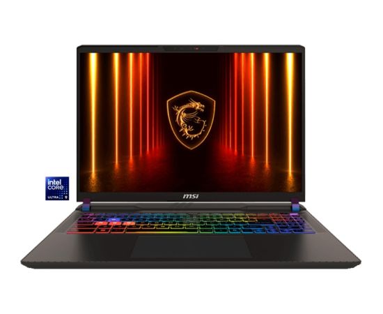 MSI Vector 16 HX AI A2XWIG-048 (gray, Intel Core? Ultra 9 275HX, NVIDIA GeForce RTX 5080, 32 GB DDR5, 1 TB (1 TB SSD), Windows 11 Home) - German - DE Layout Portatīvie datori