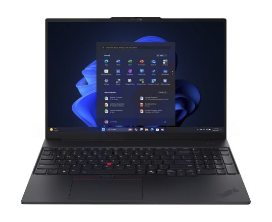 Lenovo ThinkPad E16 AMD G3 (21ST004GGE) (black, AMD Ryzen 5 220, AMD Radeon 740M, 32 GB DDR5, 1 TB (1 TB SSD), Windows 11 Pro) - German - DE Layout Portatīvie datori