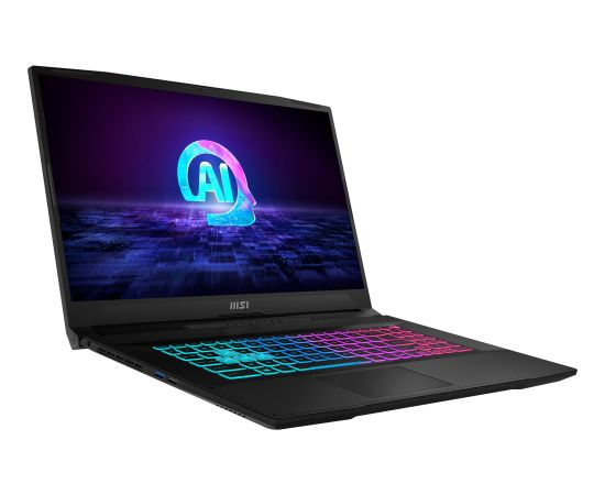MSI Katana A17 AI B8VF-866 (black, AMD Ryzen 7 8845HS, NVIDIA GeForce RTX 4060, 16 GB DDR5, 1 TB (1 TB SSD), Windows 11 Home) - German - DE Layout Portatīvie datori