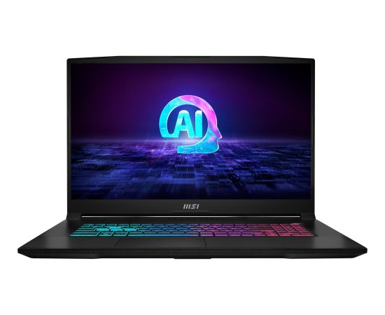 MSI Katana A17 AI B8VF-866 (black, AMD Ryzen 7 8845HS, NVIDIA GeForce RTX 4060, 16 GB DDR5, 1 TB (1 TB SSD), Windows 11 Home) - German - DE Layout Portatīvie datori