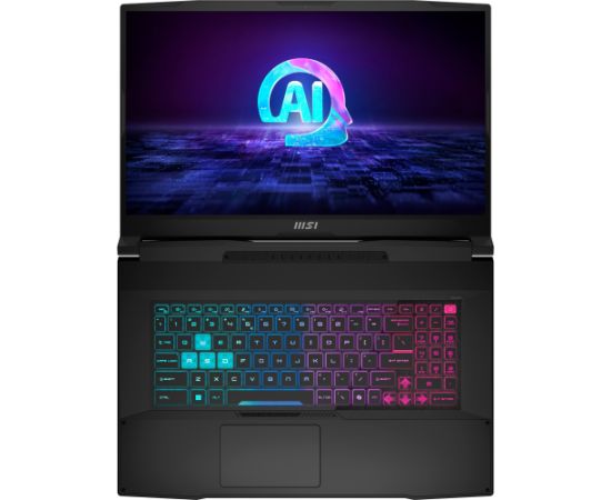 MSI Katana A17 AI B8VF-866 (black, AMD Ryzen 7 8845HS, NVIDIA GeForce RTX 4060, 16 GB DDR5, 1 TB (1 TB SSD), Windows 11 Home) - German - DE Layout Portatīvie datori