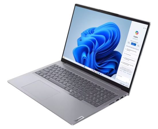 Lenovo ThinkBook 16 G7 ARP (21MW001WGE) (gray, AMD Ryzen 5 7535HS, AMD Radeon 660M, 16 GB DDR5, 512 GB (512 GB SSD), Windows 11 Pro) - German - DE Layout Portatīvie datori