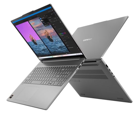 Lenovo IdeaPad Slim 5 16AKP10 (83HY002UGE) (gray, AMD Ryzen AI 7 350, AMD Radeon 860M, 16 GB DDR5, 1 TB (1 TB SSD), Windows 11 Home) - German - DE Layout Ноутбуки