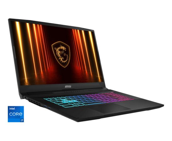 MSI Katana 17 HX B14WFK-227 (black, Intel Core? i7-14650HX, NVIDIA GeForce RTX 5060, 16 GB DDR5, 1 TB (1 TB SSD), Windows 11 Home) - German - DE Layout Portatīvie datori