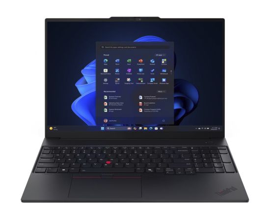 Lenovo ThinkPad E16 AMD G3 (21ST0046GE) (black, AMD Ryzen 5 220, AMD Radeon 740M, 16 GB DDR5, 512 GB (512 GB SSD), Windows 11 Pro) - German - DE Layout Portatīvie datori