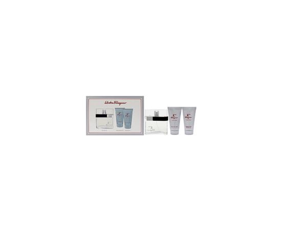 Salvatore Ferragamo F By Ferragamo Pour Homme Dárková sada EDT 100 ml, sprchový gel 75 ml a balzám po holení 75 ml 100ml Unisex Smaržas