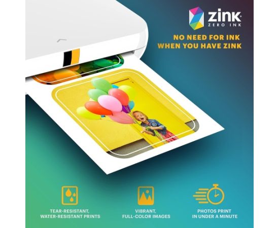 Kodak ZINK 2x3'' 50x76 mm 30 Sheets Pre-Cut Sticker Photo Paper Papīrs printeriem