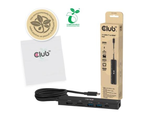 I O HUB 7IN1 USB-C HDMI 140W CSV-2555 CLUB3D USB / Type-C Hub