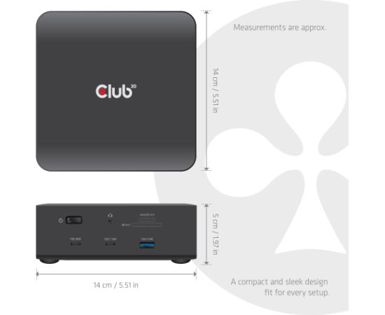 NB ACC DOCKING STATION 13-IN-1 THUNDERBOLT CSV-2562 CLUB3D Dokstacijas portatīvajiem datoriem