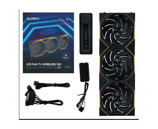 CASE FAN 120MM WRL 3PCS G99.12RTL1W3B.00 LIAN LI Korpusu dzesēšana