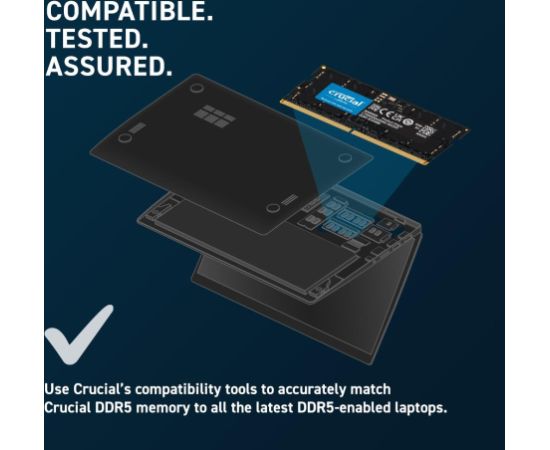 NB MEMORY 96GB DDR5-5600 SO KIT2 CT2K48G56C46S5 CRUCIAL RAM Operatīvā atmiņa