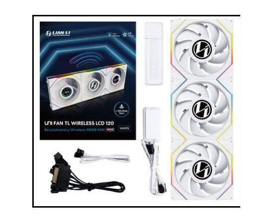 CASE FAN 120MM WRL 3PCS G99.12TLLCD1W3W.00 LIAN LI Korpusu dzesēšana