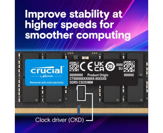 MEMORY DIMM PRO 32GB DDR5-6400 CT32G64C52CS5 CRUCIAL RAM Operatīvā atmiņa