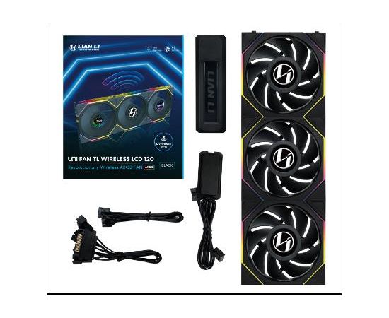 CASE FAN 120MM WRL 3PCS G99.12TLLCD1W3B.00 LIAN LI Korpusu dzesēšana