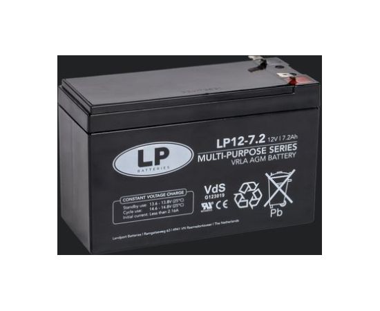 Yuasa 7.2Ah akumulators LANDPORT Industr. 151x65x99.5mm Akumulatori