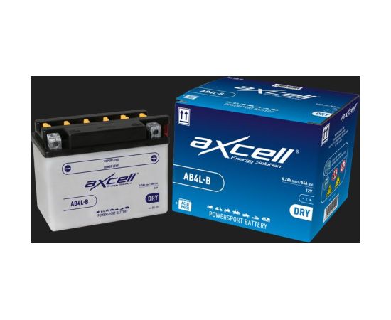 4.2Ah 56A Axcell DRY moto akumulators 120x70x92 Akumulatori