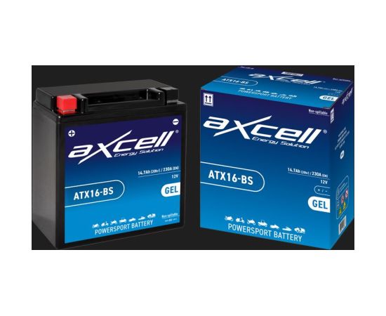 14.7Ah 230A Axcell GEL moto akumulators 150x87x161 Akumulatori