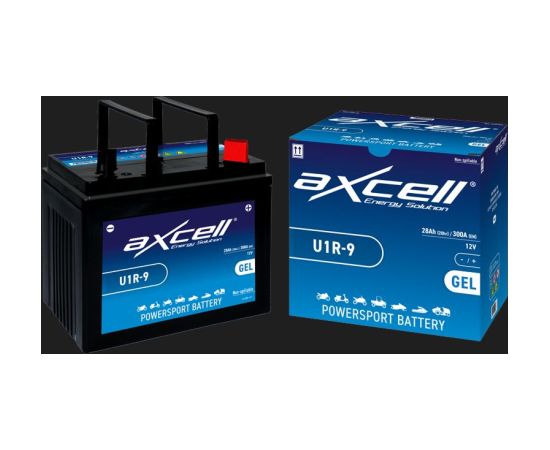 32Ah 400A Axcell Garden GEL akumulators 195x125x176-+ Akumulatori