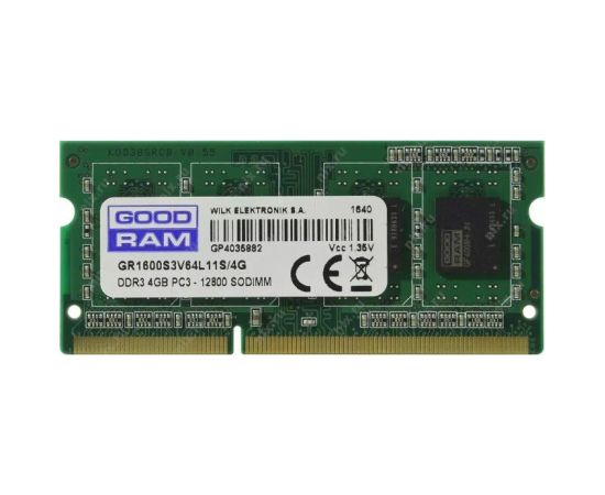 Goodram GR1600S3V64L11S/4G 4 GB  Operatīvā atmiņa RAM Operatīvā atmiņa