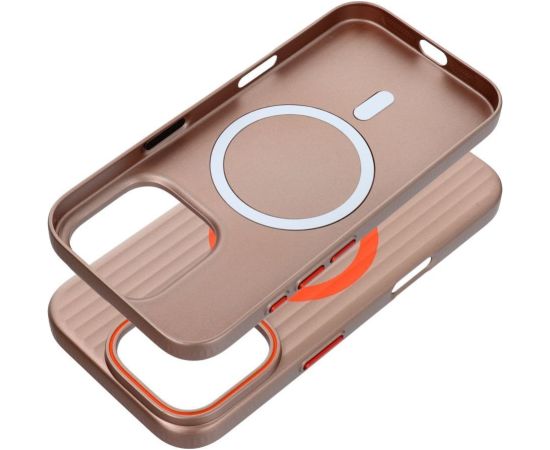 OEM -  Case for iPhone 15 PRO MAX Simply compatible with MagSafe titanium desert Neoriģinālie Maciņi