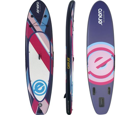 ZESTAW - DESKA SUP DMUCHANA ENERO 320x81x15CM PURPLE Доски для супа